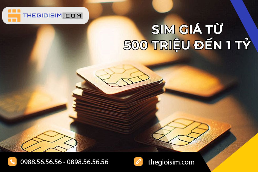 Sim giá từ 500 triệu đến 1 tỷ là sim thế nào?