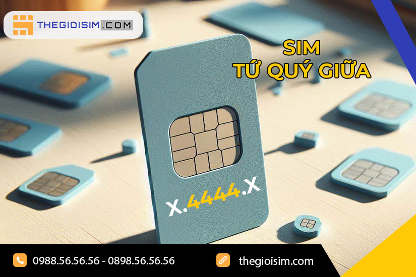 Sim tứ quý giữa là sim chứa bộ 4 số giống nhau (tứ quý) đứng ở giữa dãy số