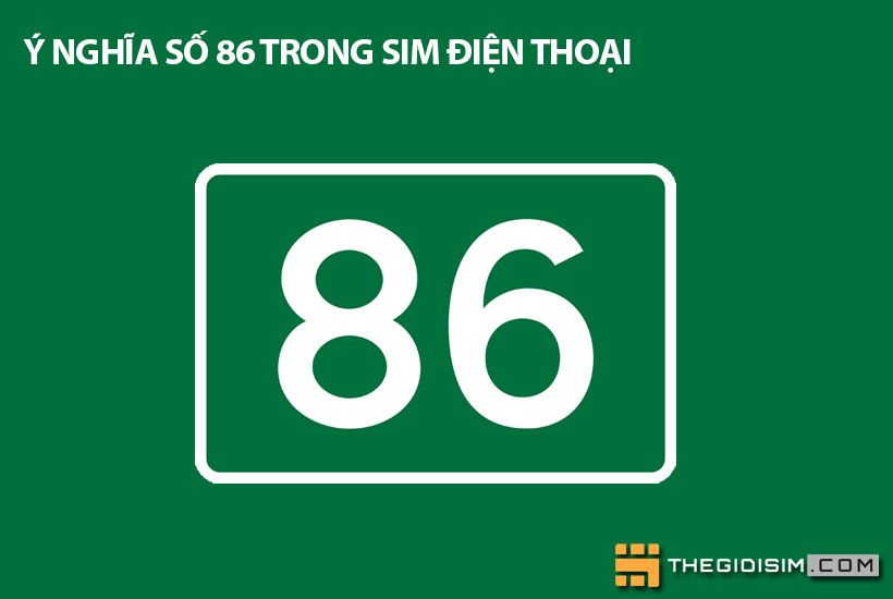 Các quan niệm khác nhau về ý nghĩa số 86