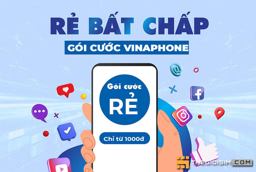 Các gói cước Vinaphone trả trước rẻ nhất