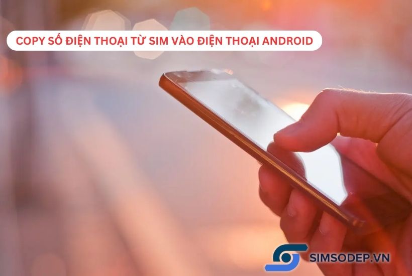 Hướng dẫn cách copy số điện thoại từ sim vào điện thoại Android