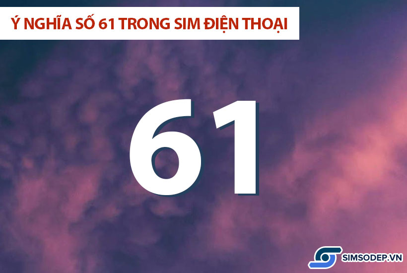 Ý nghĩa số 61 trong phong thủy, ý nghĩa số 61 trong sim điện thoại