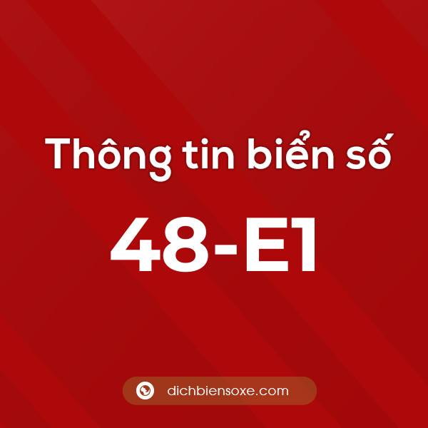 Biển số xe E1: Ý nghĩa, quy định và cách tra cứu nhanh chóng